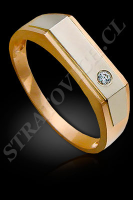 ANILLO para HOMBRE de oro amarillo de 18 kilates, oro blanco o platino con brillantes  (El modelo: AH0007). Santiago, Chile, uoa