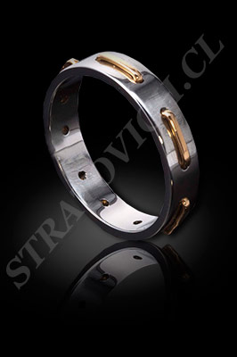 ANILLO para MUJER de oro amarillo de 18 kilates, oro blanco o platino (El modelo: AF0077). Santiago, Chile, Ñuñoa