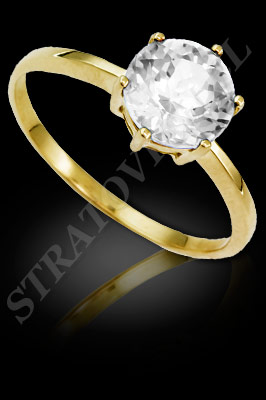 ANILLOS de COMPROMISO de oro amarillo de 18 kilates con brillantes (El modelo: AC0034). Santiago, Chile, Ñuñoa