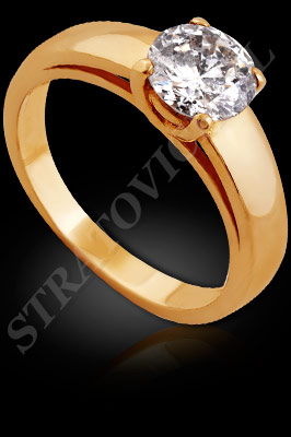 ANILLOS de COMPROMISO de oro amarillo de 18 kilates con brillantes (El modelo: AC0050). Santiago, Chile, Ñuñoa