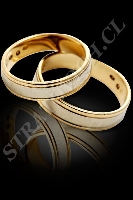 ARGOLLAS de MATRIMONIO de oro amarillo de 18 kilates, oro blanco o platino (El modelo: AM0032). Santiago, Chile, Ñuñoa